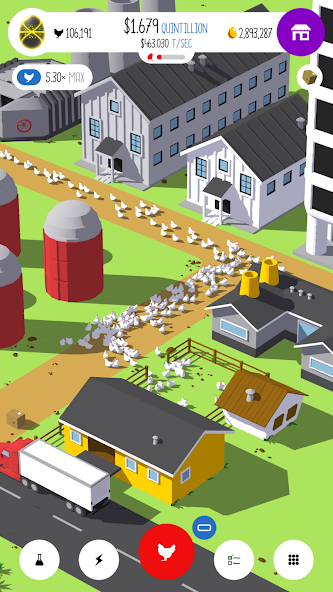 Egg Inc. gameplay - farm view