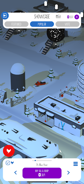 Egg Inc. gameplay - winter theme