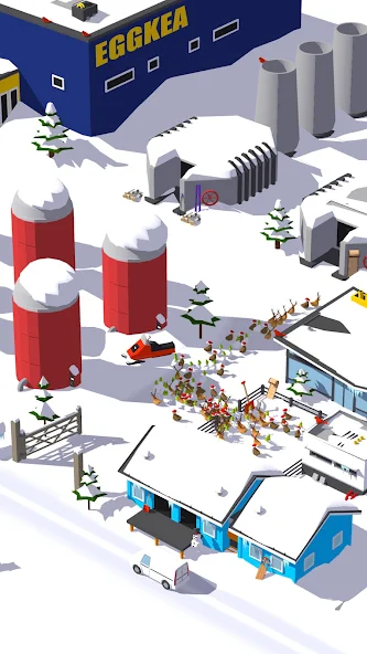 Egg Inc. gameplay - industrial farm